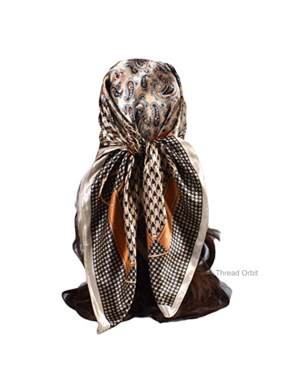 Satin Silk Feeling Square Hair Scarf Wrap Headscarf 35 inch